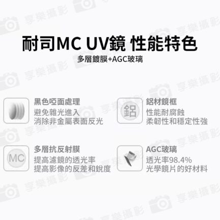 【NISI耐司 S+ MC UV 多層膜濾鏡 黑框】保護鏡 相機濾鏡 超薄框 雙面多層鍍膜 52mm 55mm 58mm 62mm 67mm 72mm 77mm 82mm Ultra Slim PRO：圖片 5